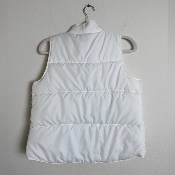Polo Ralph Lauren white puffer quilted vest Y2K preppy S - Picture 5 of 7